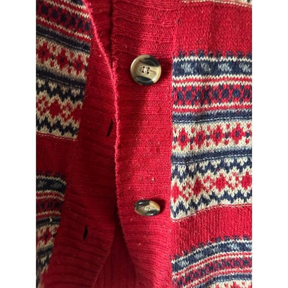 Knitted by Bass Women’s size medium red sweater - Picture 3 of 8